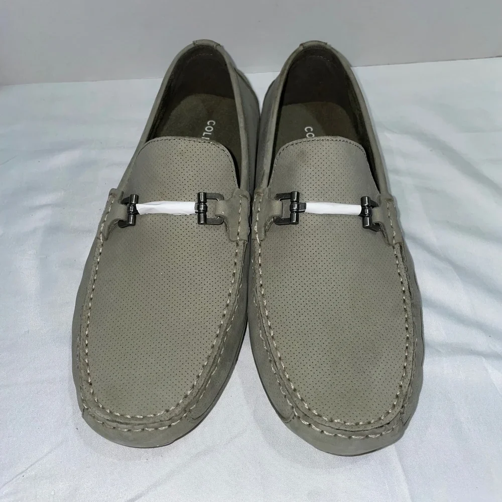 Cole Haan Gunnison Driver Loafers Olive Green Bit Detail C37272 Mens 11M